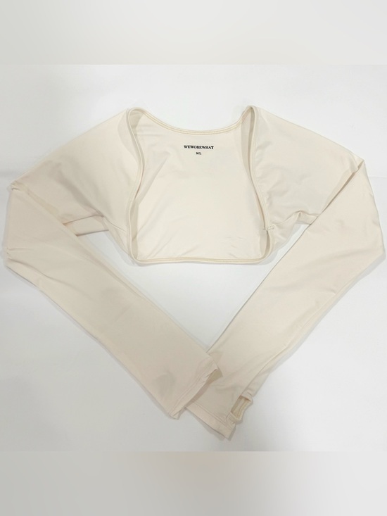WeWoreWhat Other - NWOT WeWoreWhat Bone/ Light off-white long ballerina sleeve top in size M/L